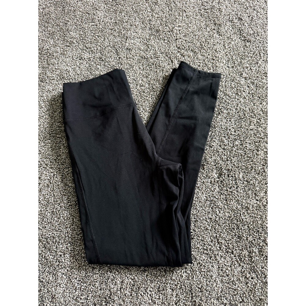 Bucked Up Leggings Womens Size L Black High-Waist Ankle Side Pockets
